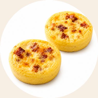 Bacon and cheese egg bites